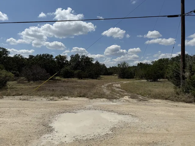 a view of a pathway both side of grassy field with shrub