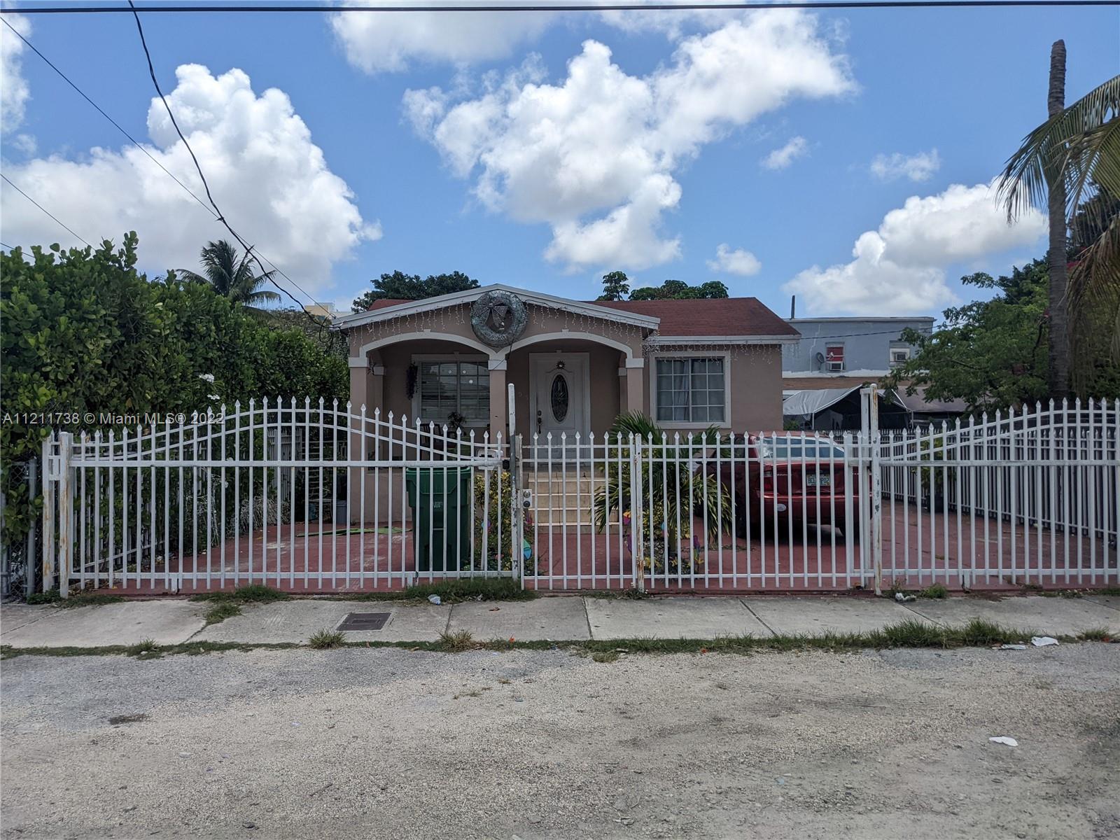 a front view of a house