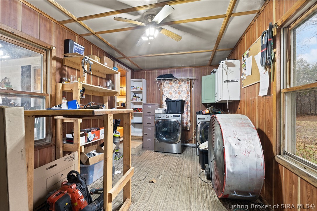 5084 Little Patoka Road Taswell, IN 47175 - Photo 25 of 46 Laundry and side porch