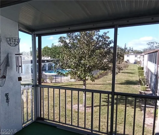 a view of a porch