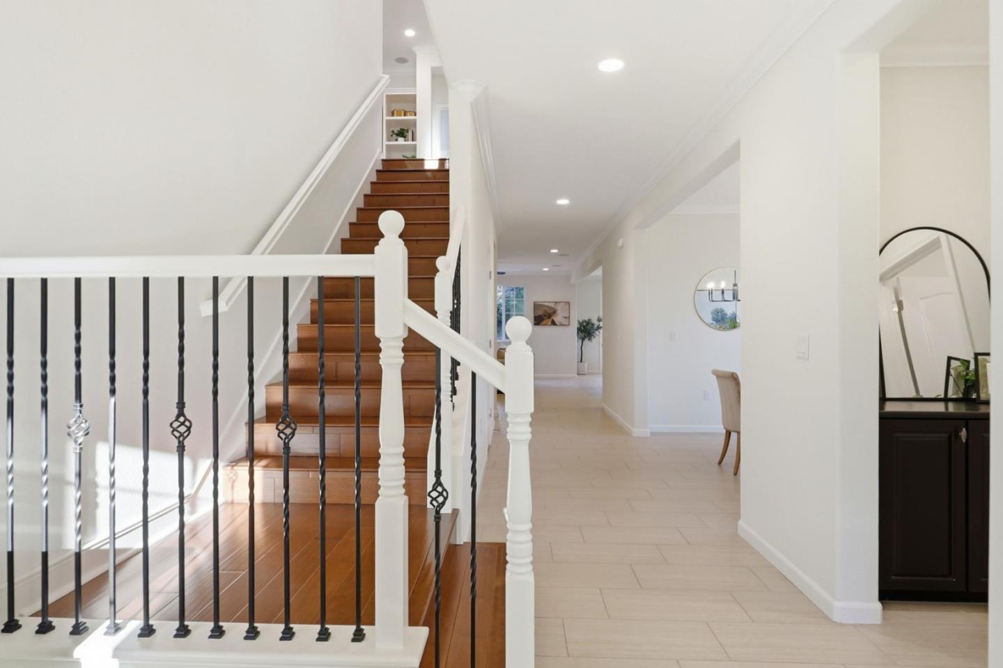 18800 Paprika Drive Morgan Hill, CA 95037 - Photo 32 of 64 a view of staircase with white walls and a window