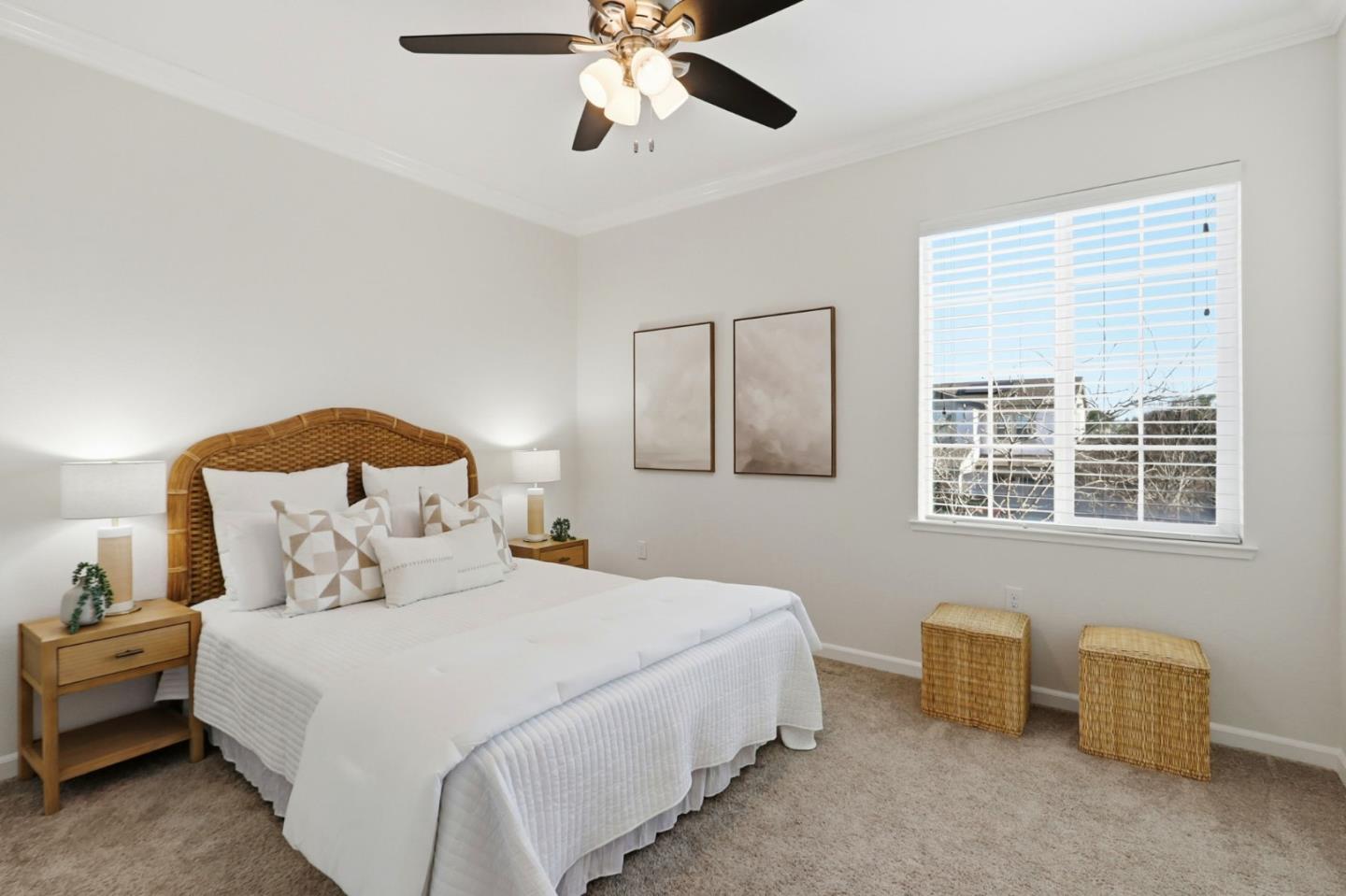 18800 Paprika Drive Morgan Hill, CA 95037 - Photo 38 of 64 a bedroom with a bed and a chandelier