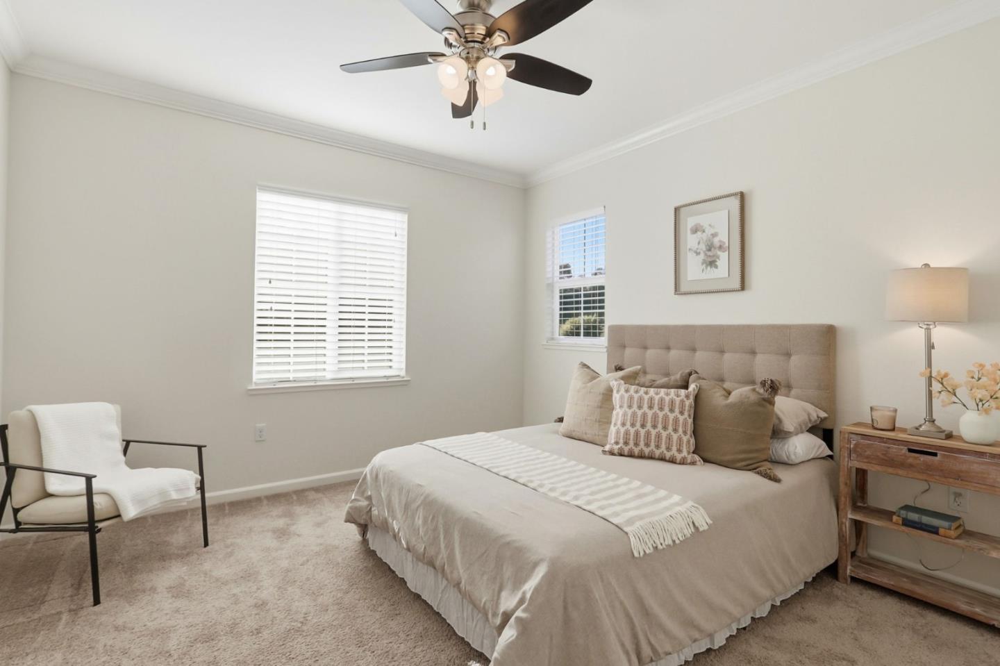 18800 Paprika Drive Morgan Hill, CA 95037 - Photo 42 of 64 a bedroom with a bed and a lamp