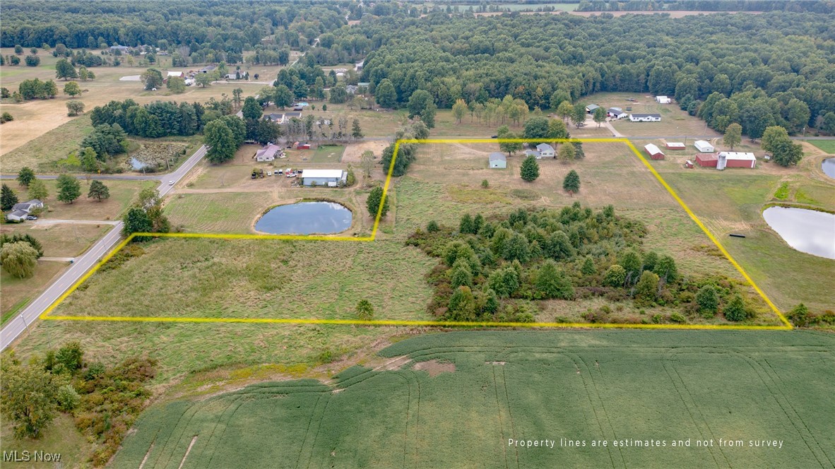 6747 Giddings Road Rootstown, OH 44272 - Photo 35 of 39 View of whole 11.3 acres and property parcel outlined