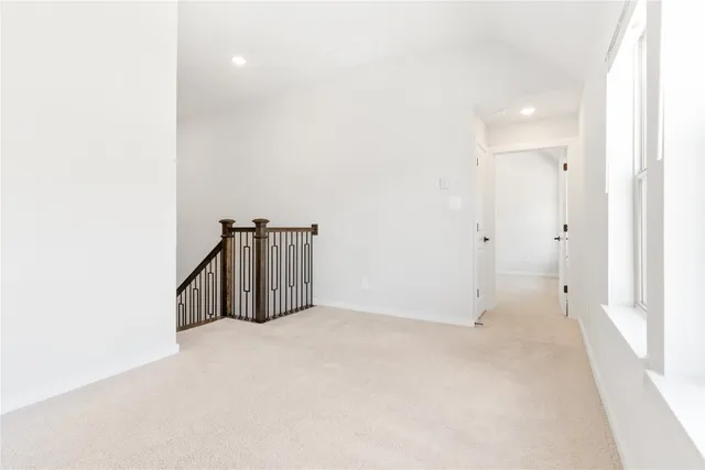 a view of a room with an empty space