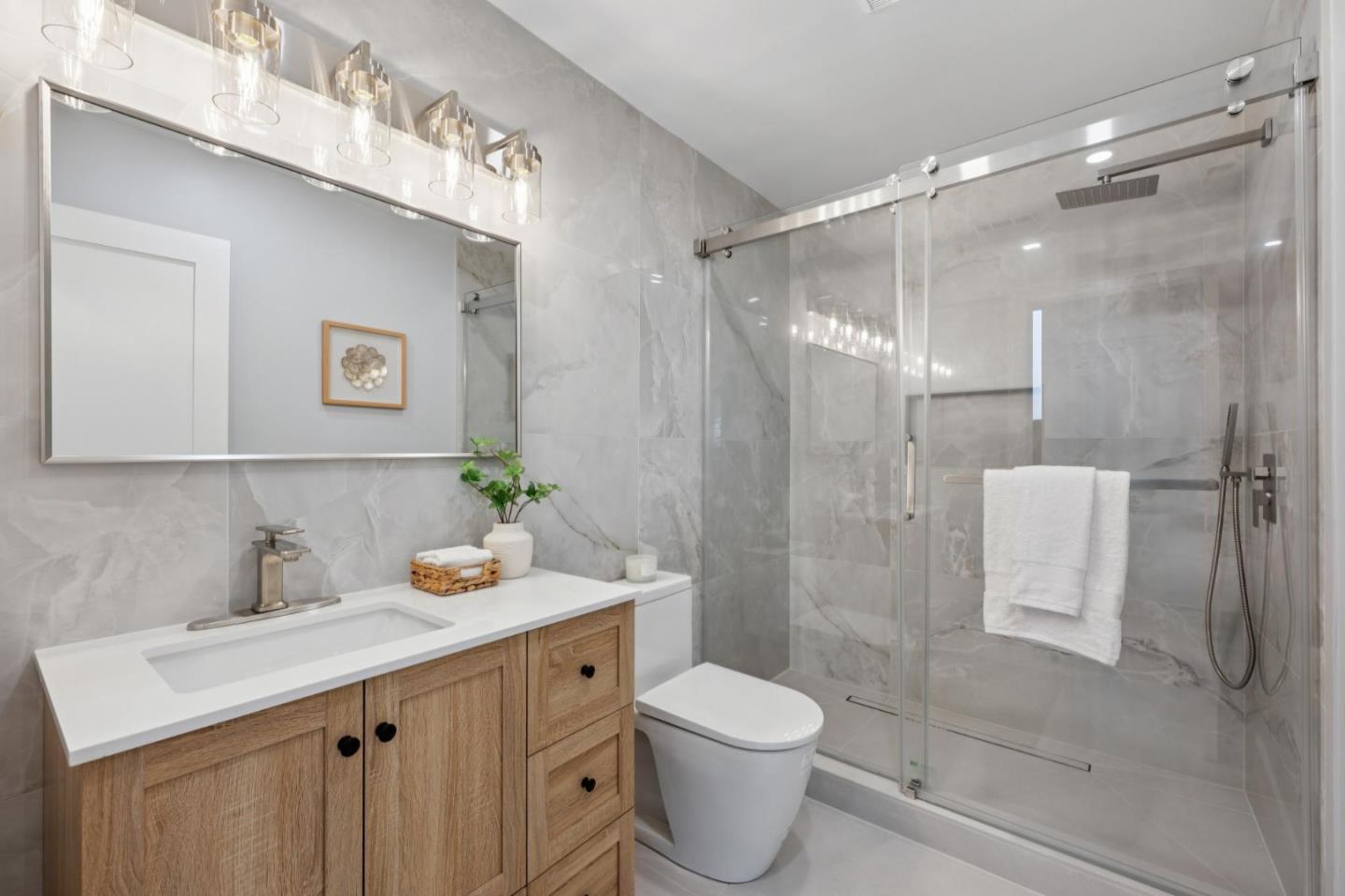 2 Celia Court Pacifica, CA 94044 - Photo 29 of 47 a bathroom with a sink toilet and shower
