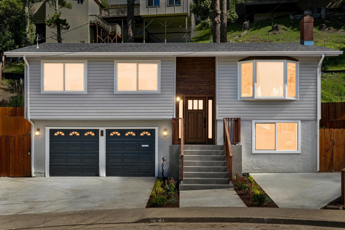 2 Celia Court Pacifica, CA 94044 - Photo 40 of 47 a front view of a house with a yard