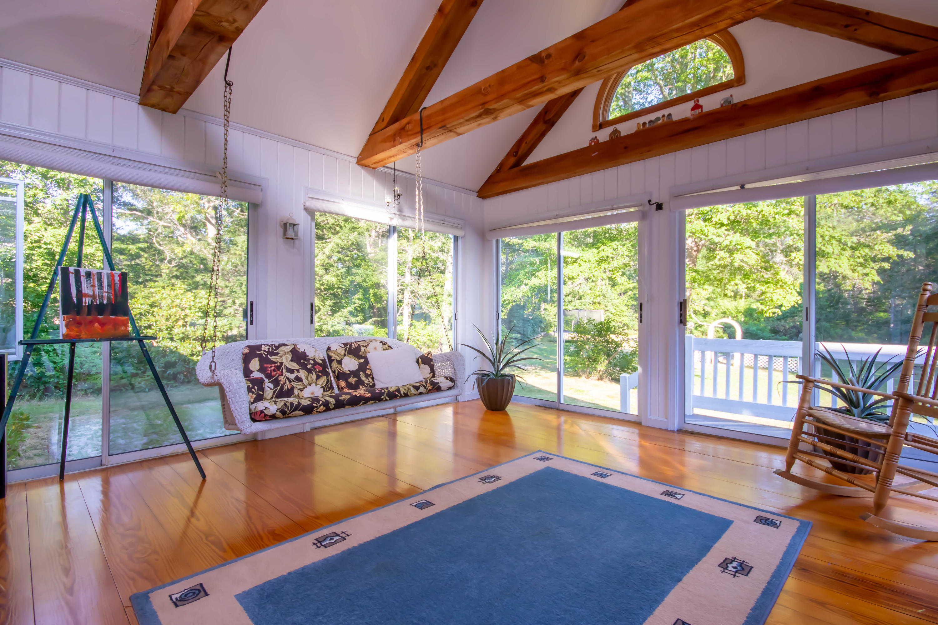 74 John Ewer Road Sandwich, MA 02563 - Photo 12 of 36 Sunroom with walls of sliders