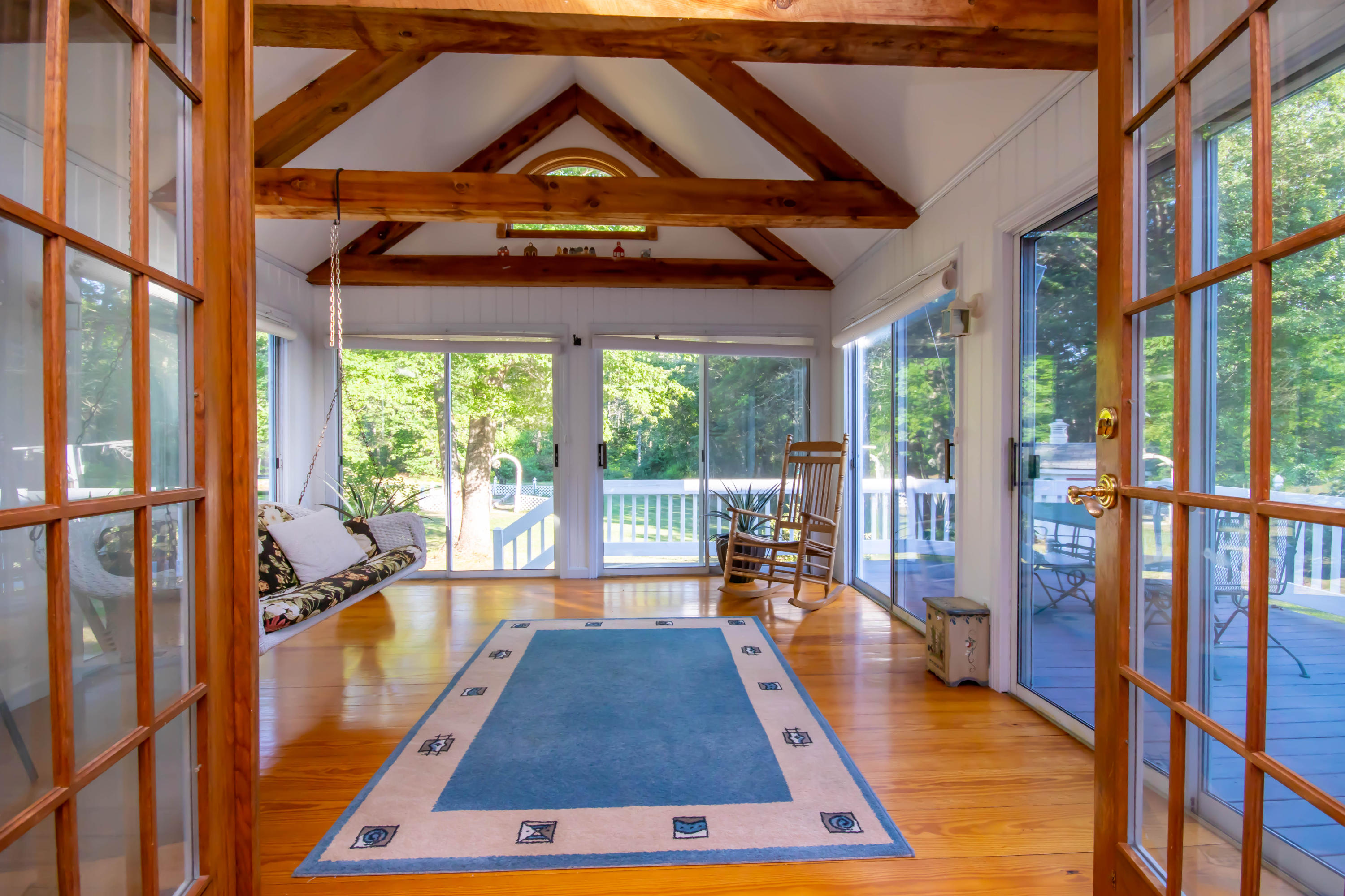 74 John Ewer Road Sandwich, MA 02563 - Photo 10 of 36 Cathedral beamed sun room