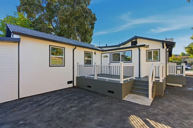 a front view of a house with balcony