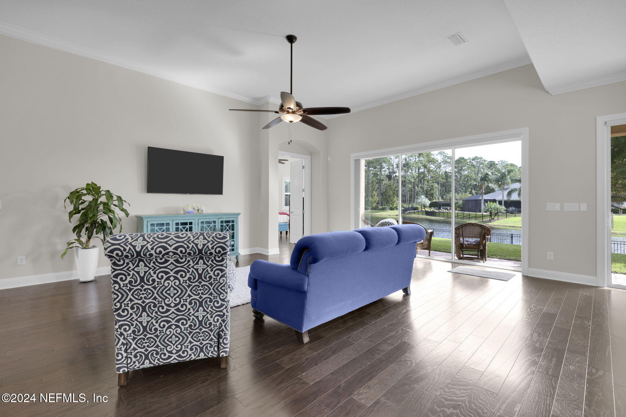 269 Gulfstream Way Ponte Vedra, FL 32081 - Photo 13 of 82 a living room with furniture and a flat screen tv