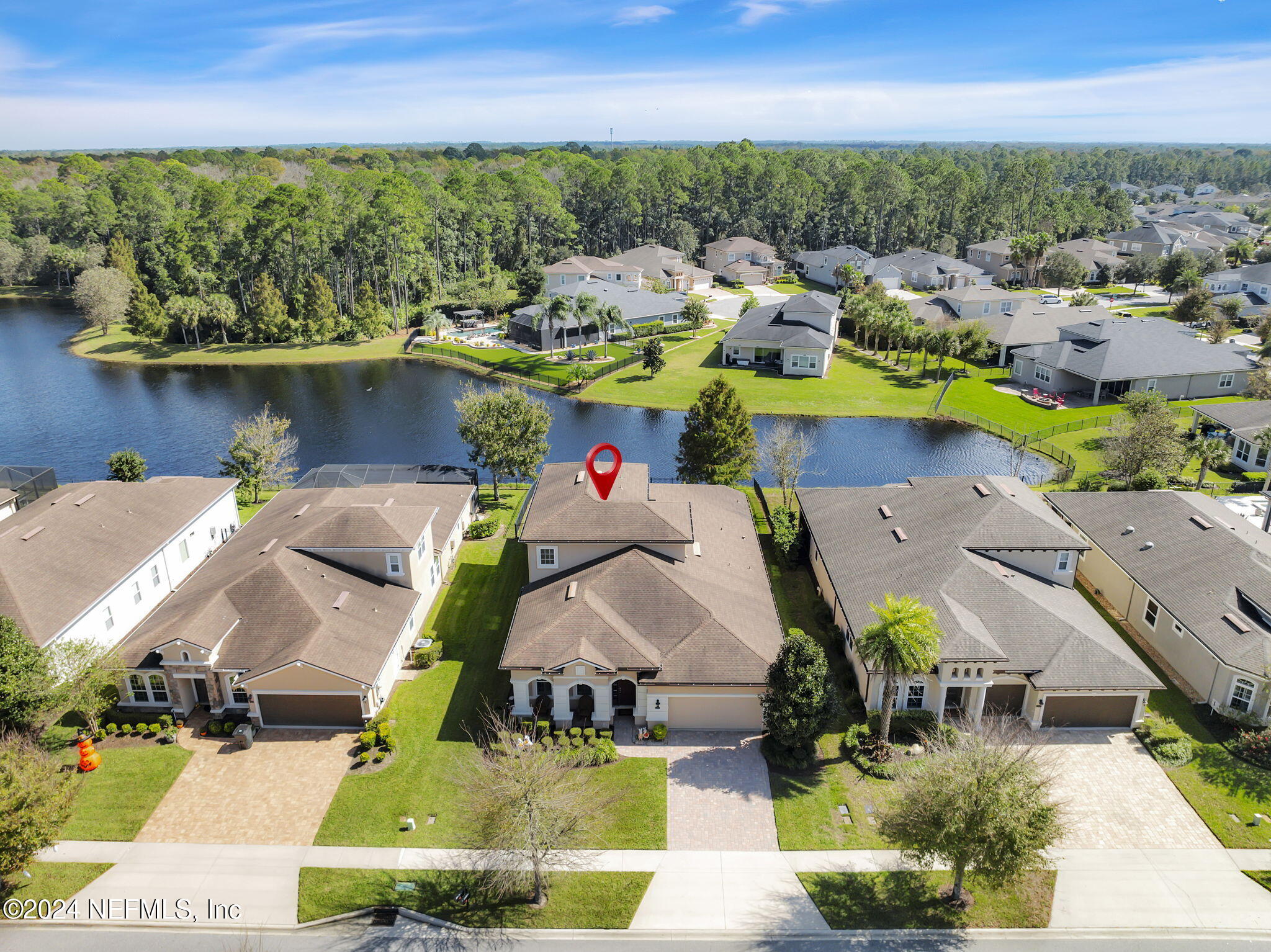 269 Gulfstream Way Ponte Vedra, FL 32081 - Photo 60 of 82 an aerial view of a house with a swimming pool outdoor seating and yard