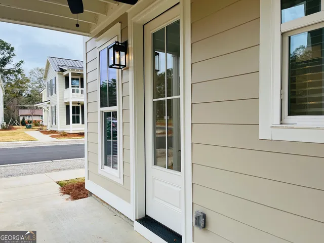 a view of an entryway of a house