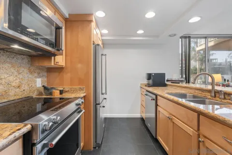 a view of a living room and dining room