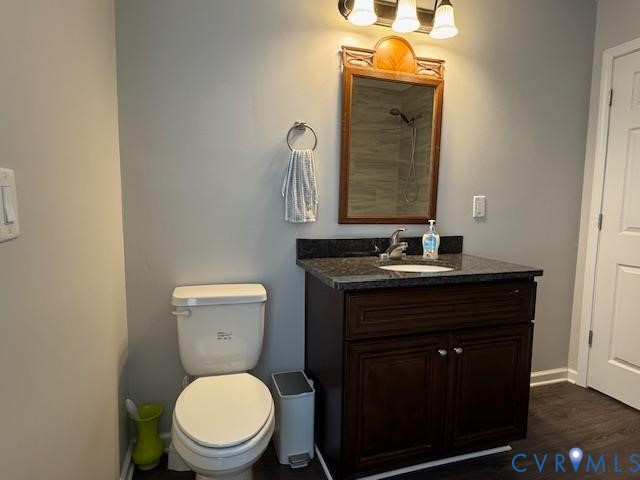 19886 River Road Courtland, VA 23837 - Photo 11 of 29 a bathroom with a toilet sink vanity and mirror
