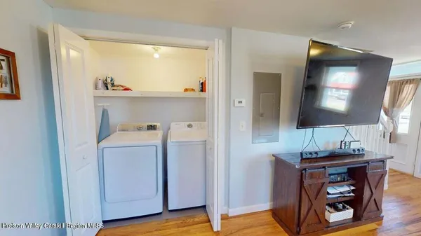 a room with storage and utility