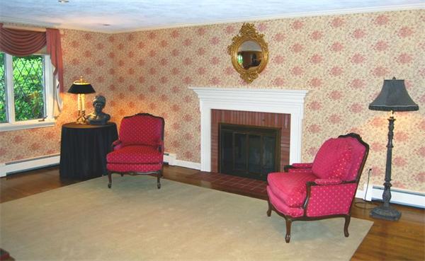 4 Dudley Road Lexington, MA 02421 - Photo 3 of 26 a living room with furniture and a fireplace