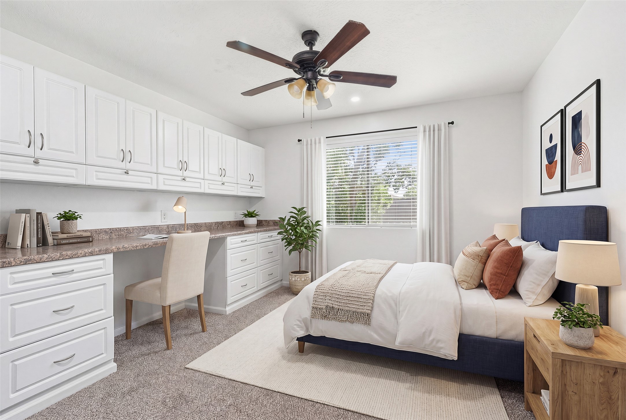 28723 Sedgefield Street Spring, TX 77386 - Photo 17 of 20 a bedroom with a large bed and a chandelier