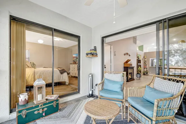 a bathroom with a tub and shower
