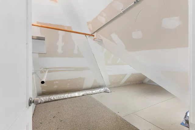 a view of storage and utility room