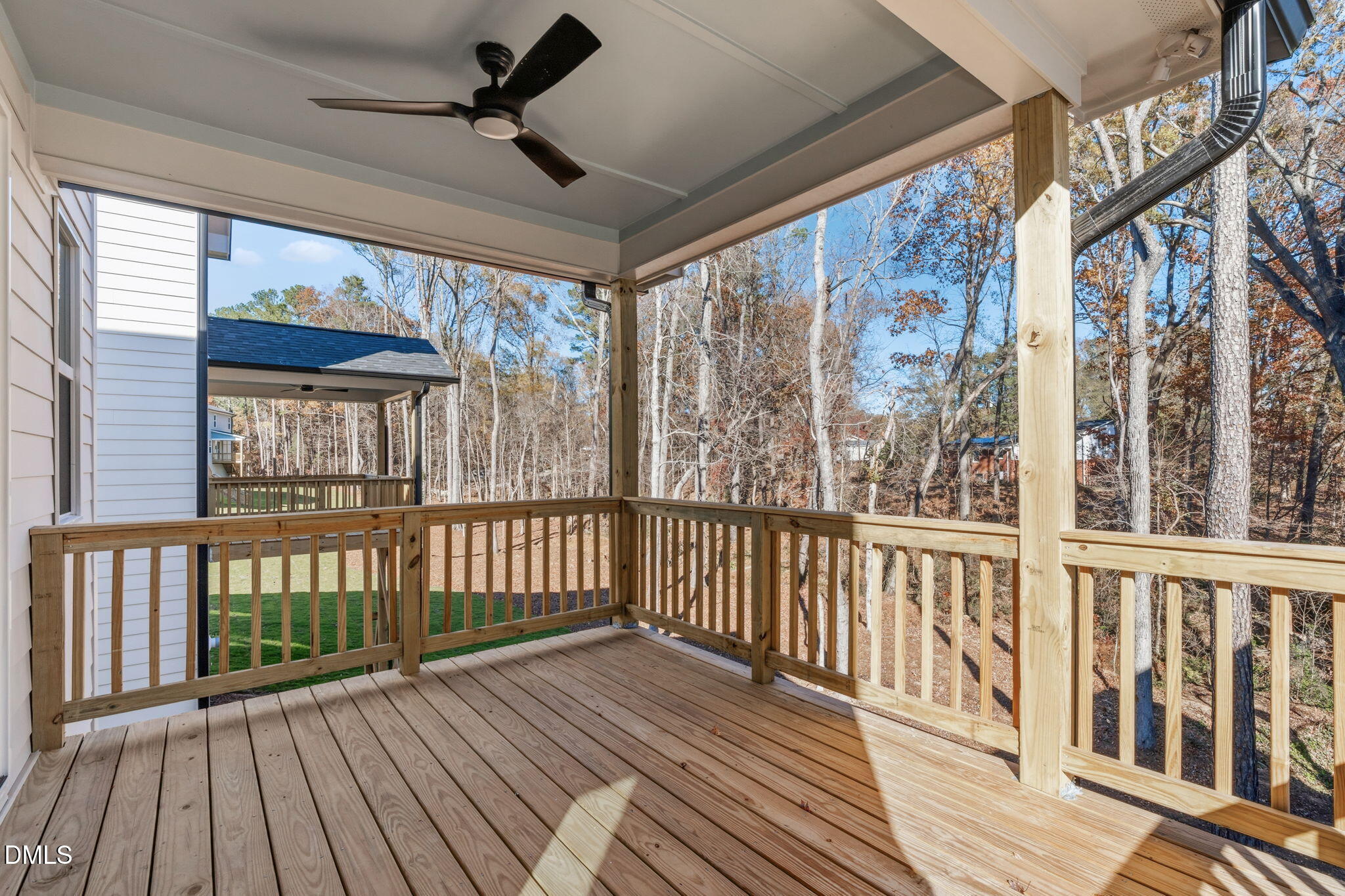 635 Conover Road, Unit B Durham, NC 27703 - Photo 40 of 48 a view of a balcony with wooden floor