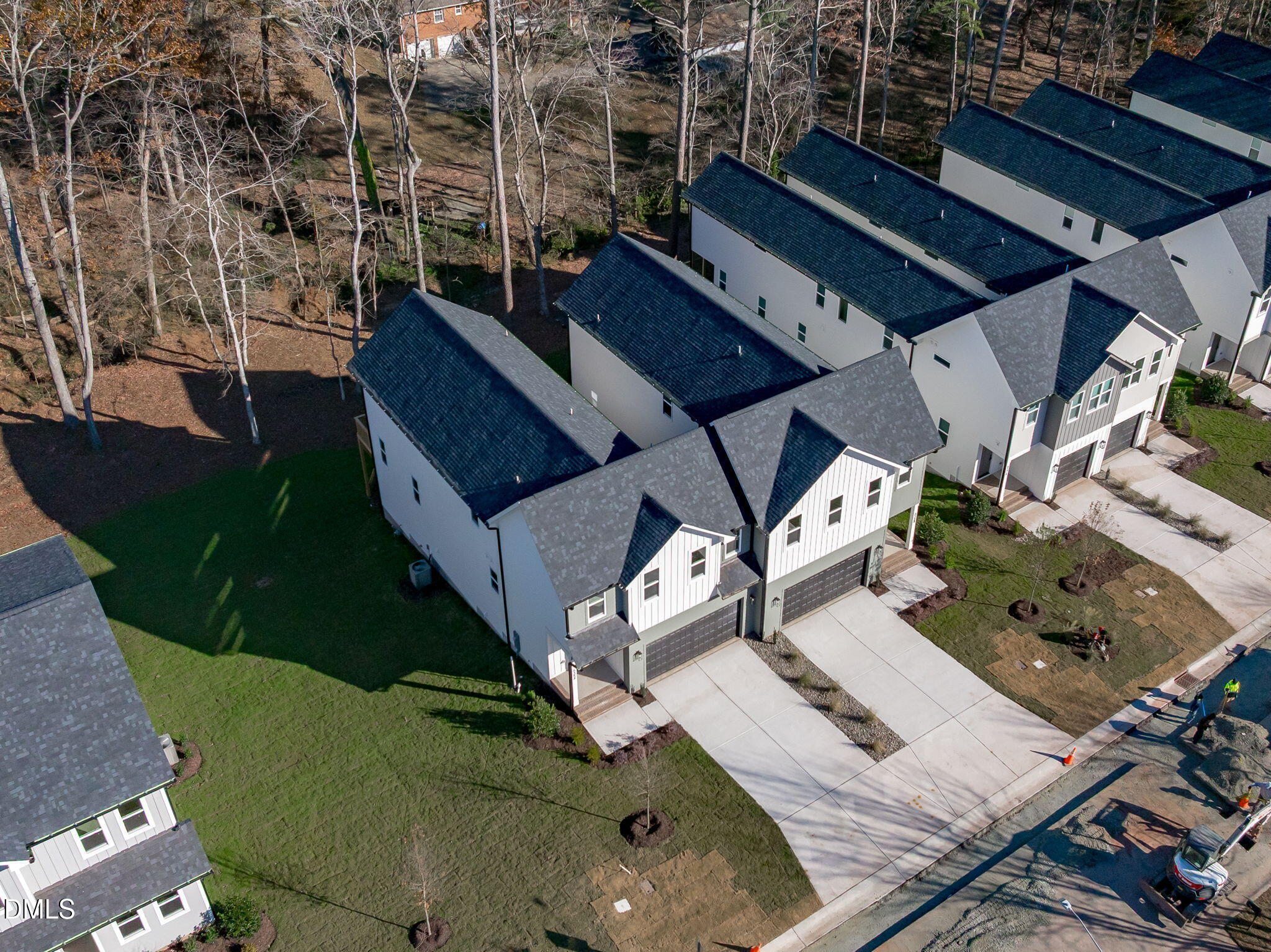 635 Conover Road, Unit B Durham, NC 27703 - Photo 43 of 48 an aerial view of a house with a yard
