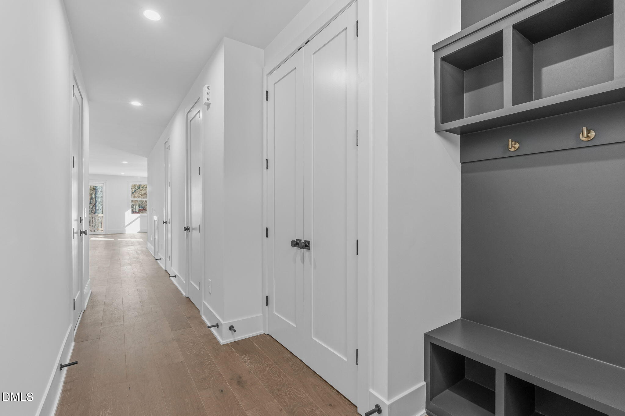 635 Conover Road, Unit B Durham, NC 27703 - Photo 9 of 48 a view of a hallway with wooden floor and entryway