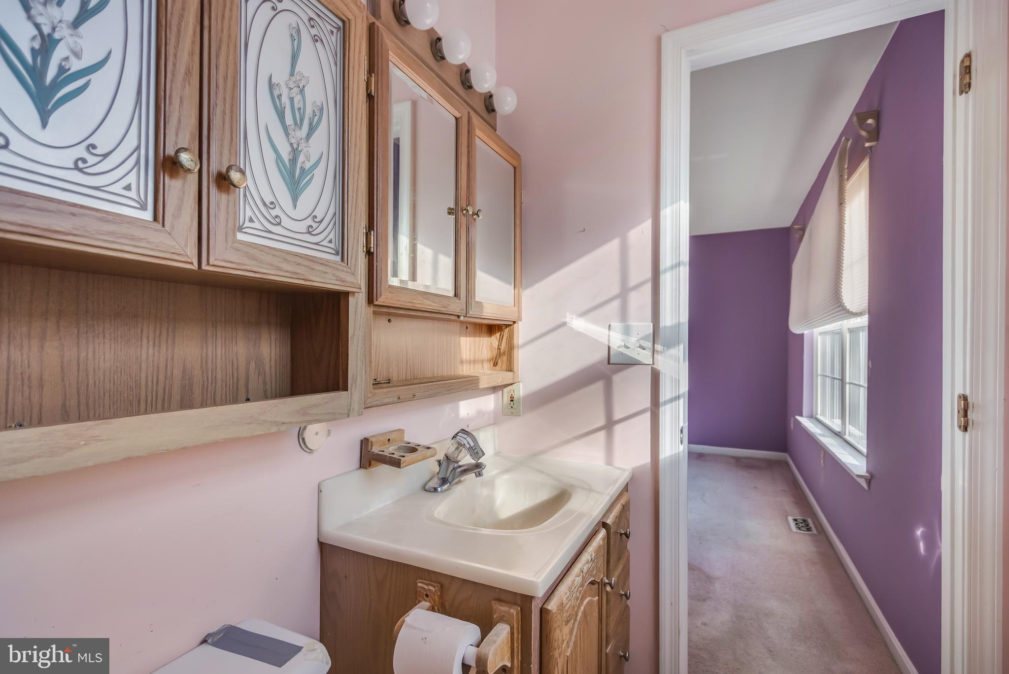 1104 Saffron Way Owings, MD 20736 - Photo 20 of 26 a bathroom with a sink and a mirror