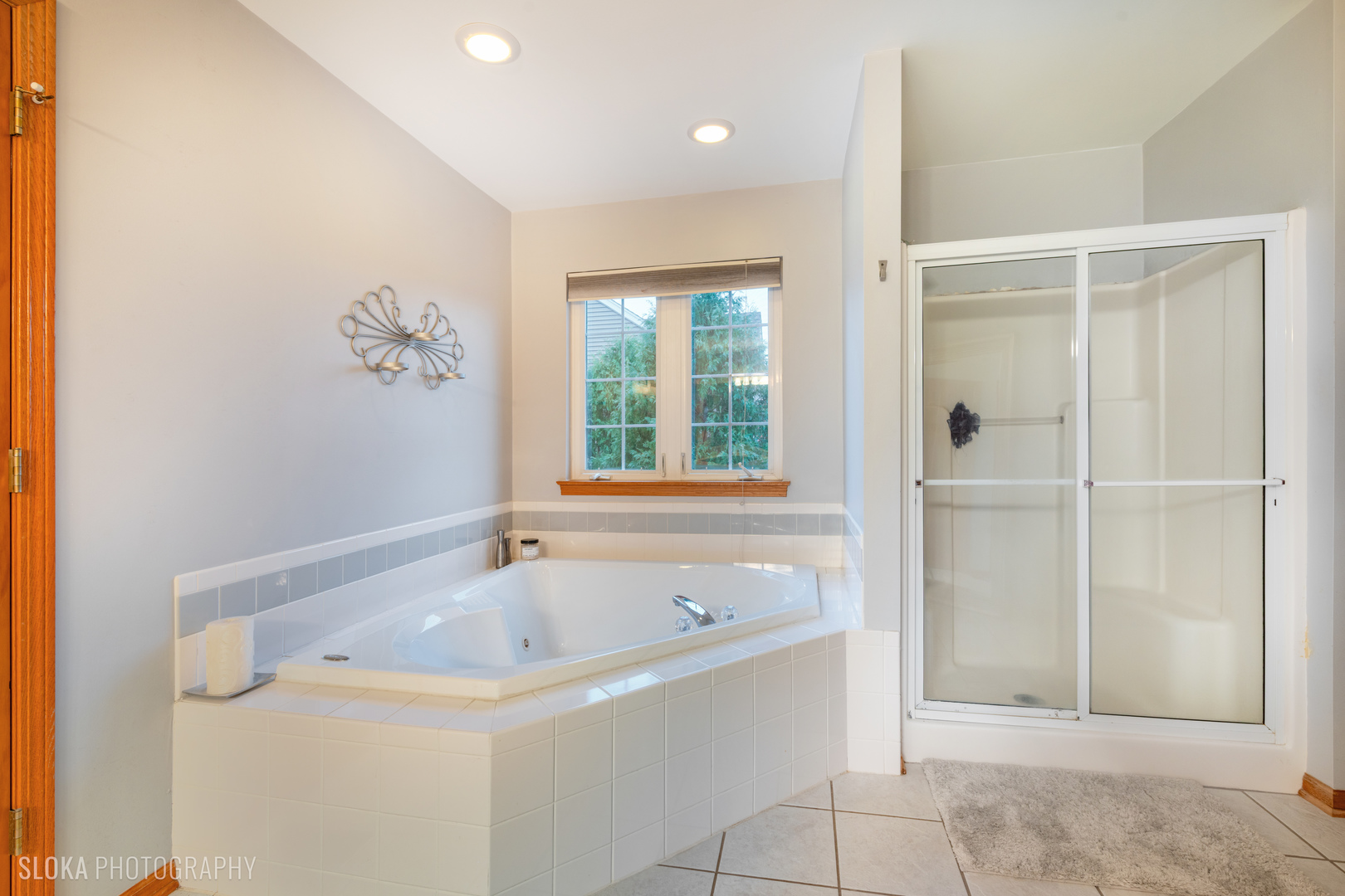 1123 Village Road Crystal Lake, IL 60014 - Photo 26 of 46 a white bath tub sitting next to a shower