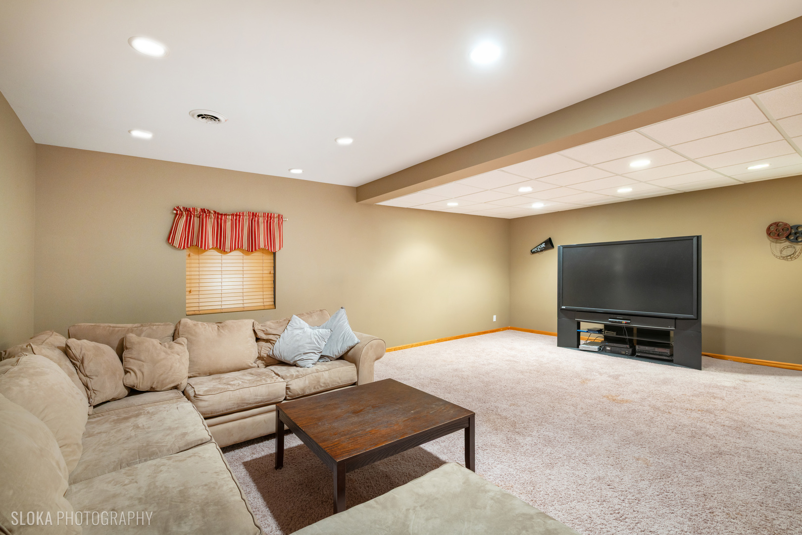 1123 Village Road Crystal Lake, IL 60014 - Photo 31 of 46 a living room with furniture and a flat screen tv