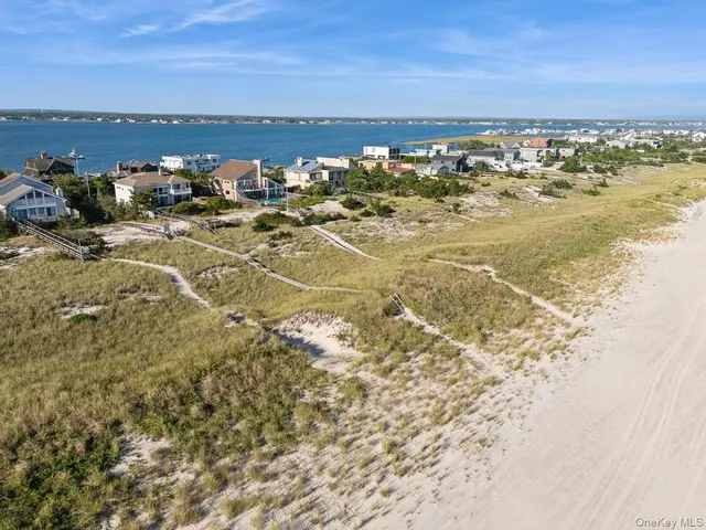 a view of beach and ocean