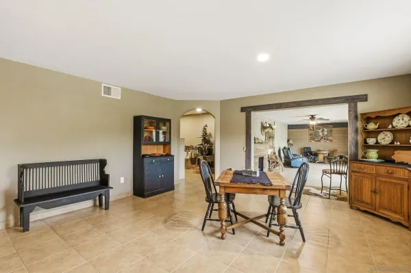 a view of a livingroom with furniture and window