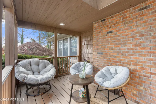a view of a lake with a house