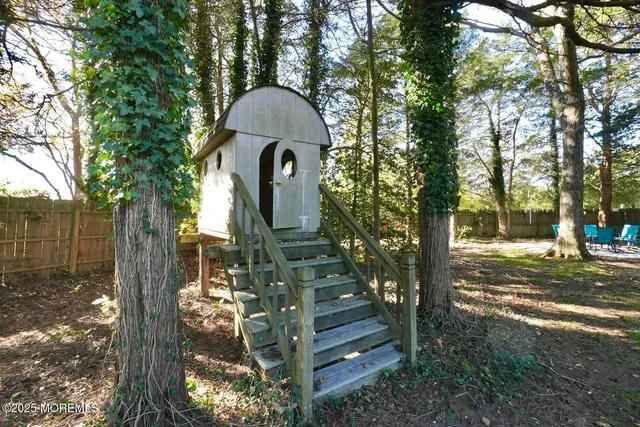 a view of road with trees