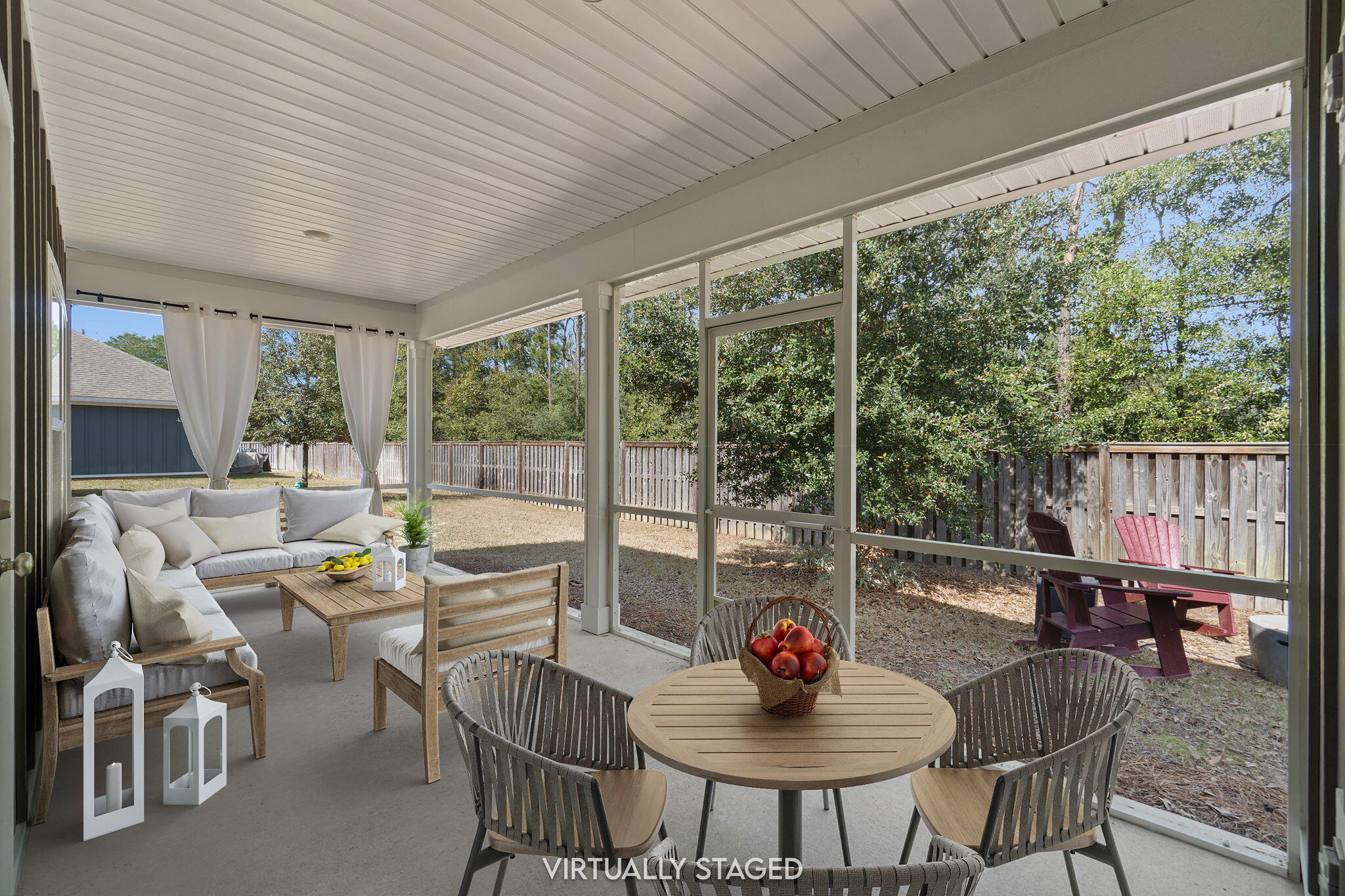 371 Lightning Bug Lane Freeport, FL 32439 - Photo 23 of 53 a outdoor dining space with furniture and garden view