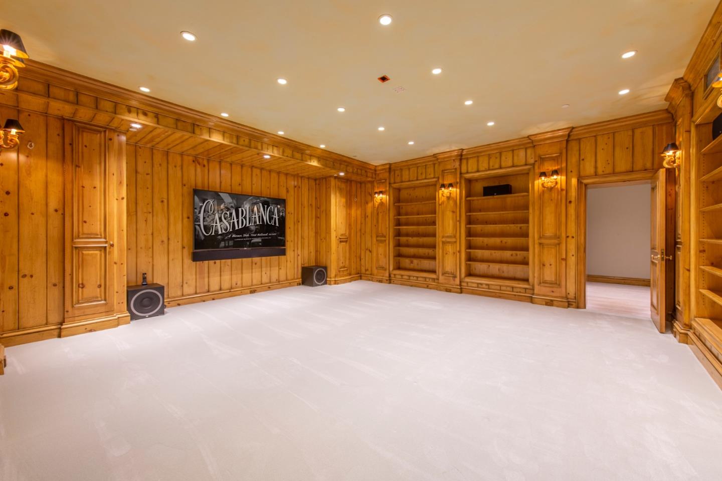 35 Ralston Road Atherton, CA 94027 - Photo 19 of 34 a view of an empty room with wooden walls