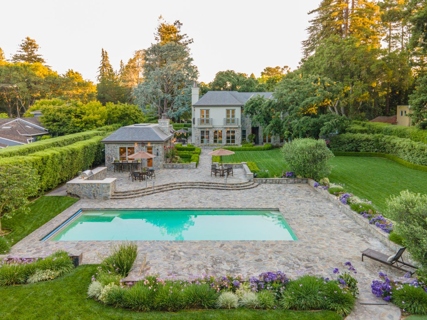 35 Ralston Road Atherton, CA 94027 - Photo 29 of 34 a house view with a garden space