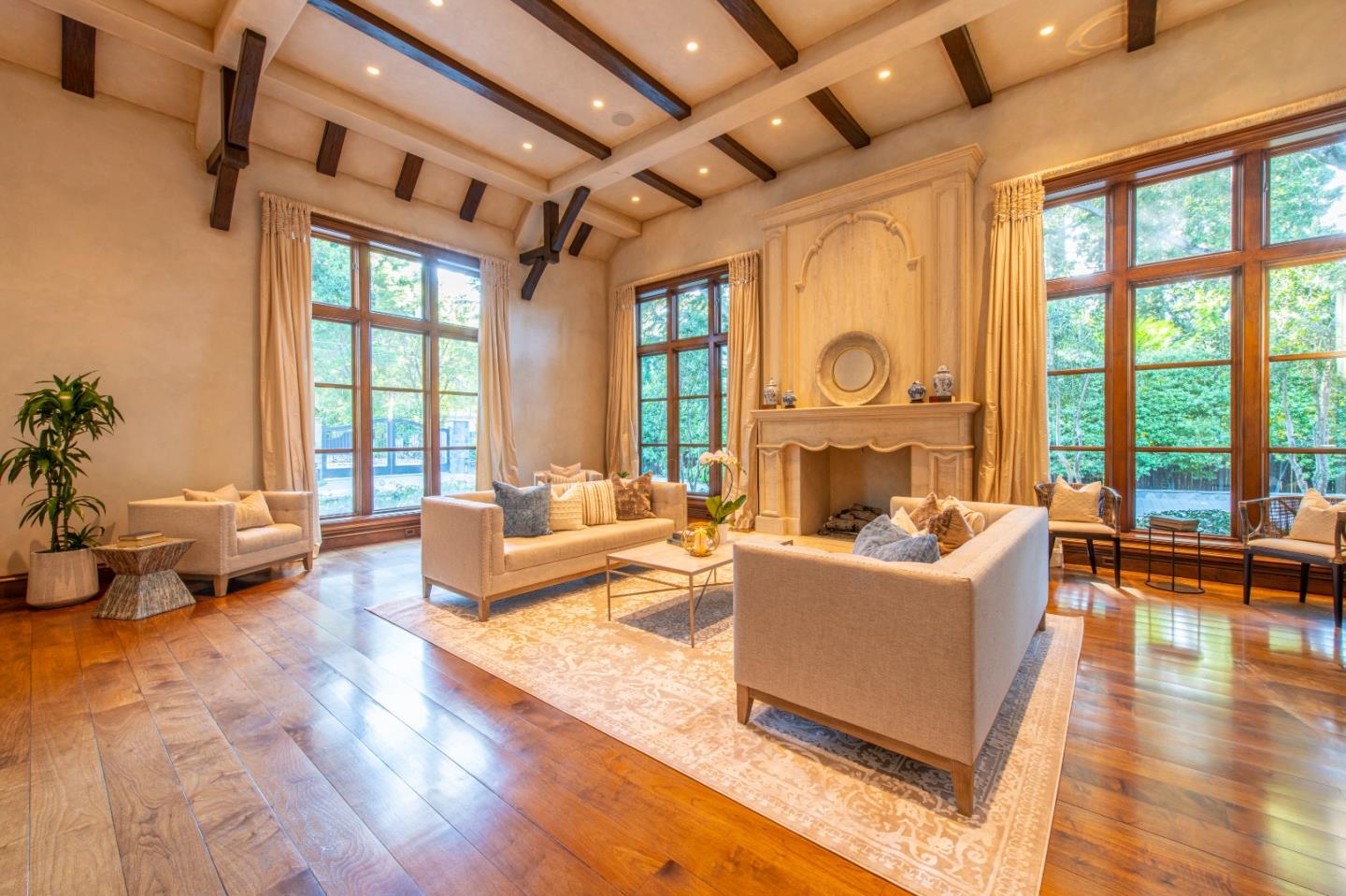 35 Ralston Road Atherton, CA 94027 - Photo 4 of 34 a living room with furniture and a large window