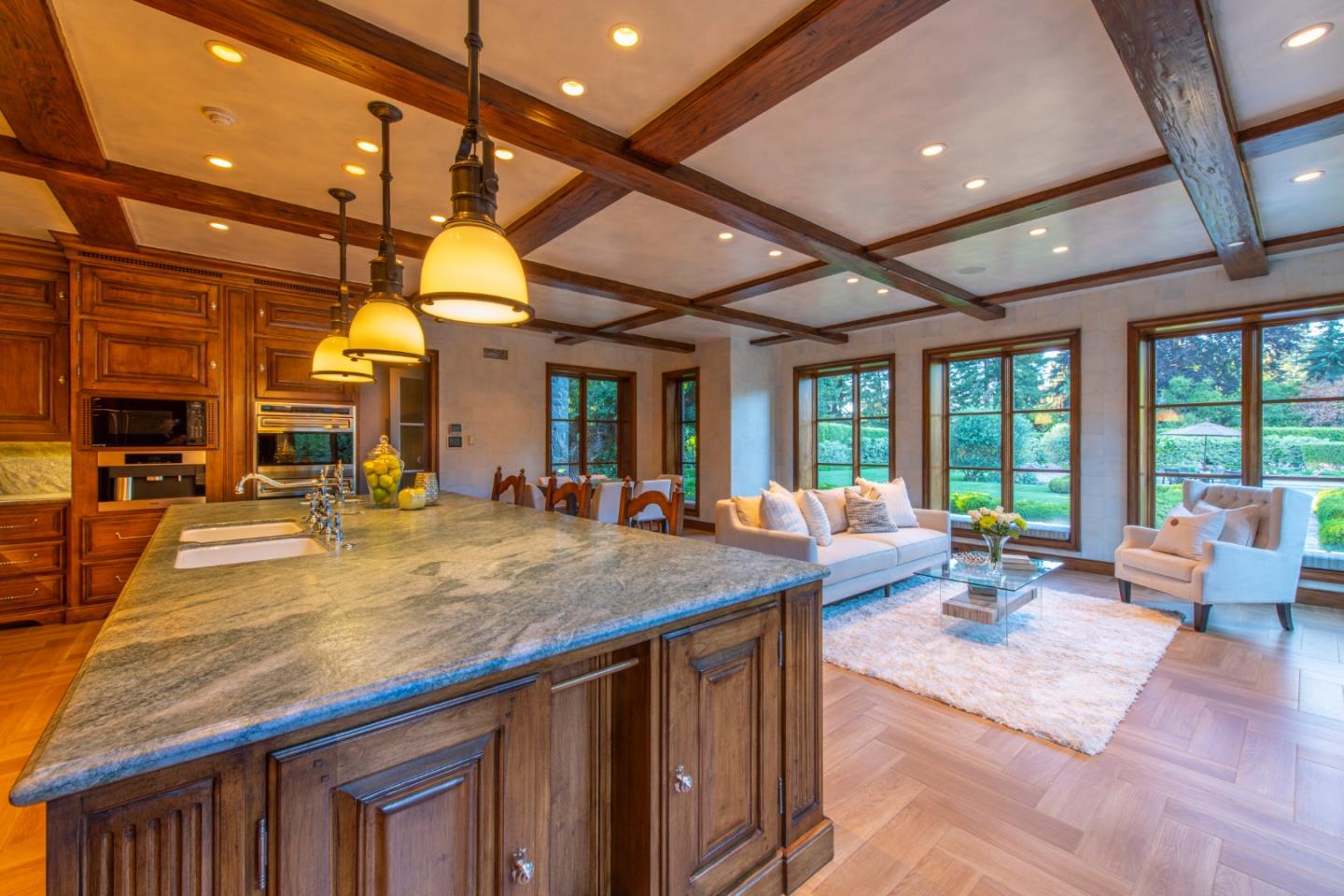 35 Ralston Road Atherton, CA 94027 - Photo 8 of 34 a view of a hall with living room and furniture