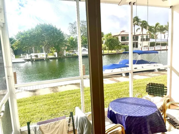 a view of a lake from a balcony