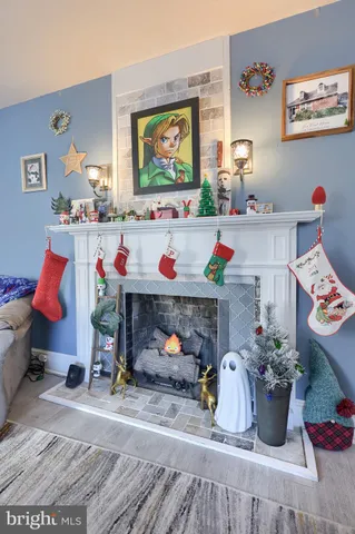 a room with toys and flowers