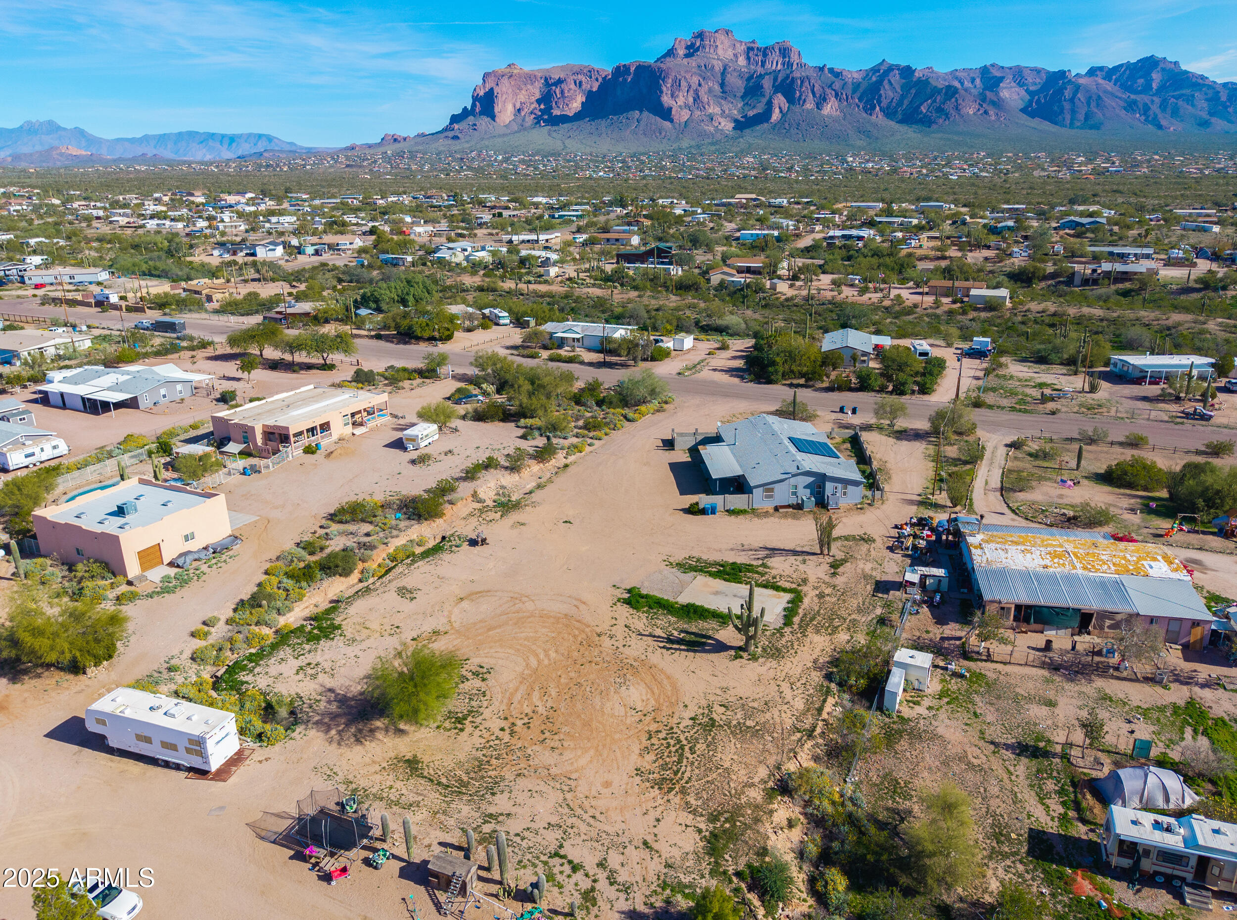 176 North Acacia Road Apache Junction, AZ 85119 - Photo 63 of 65 an aerial view of residential houses with outdoor space