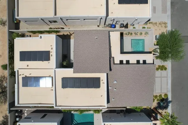 a view of balcony with furniture