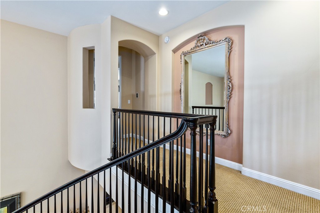 2191 Lake Ysabel Road Templeton, CA 93465 - Photo 40 of 73 a view of a hallway with wooden floor and staircase