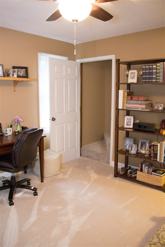 2500 Saddleridge Drive Raleigh, NC 27615 - Photo 19 of 25 Another view of this bedroom - stair access to the third floor bonus room is through this room. Bedroom