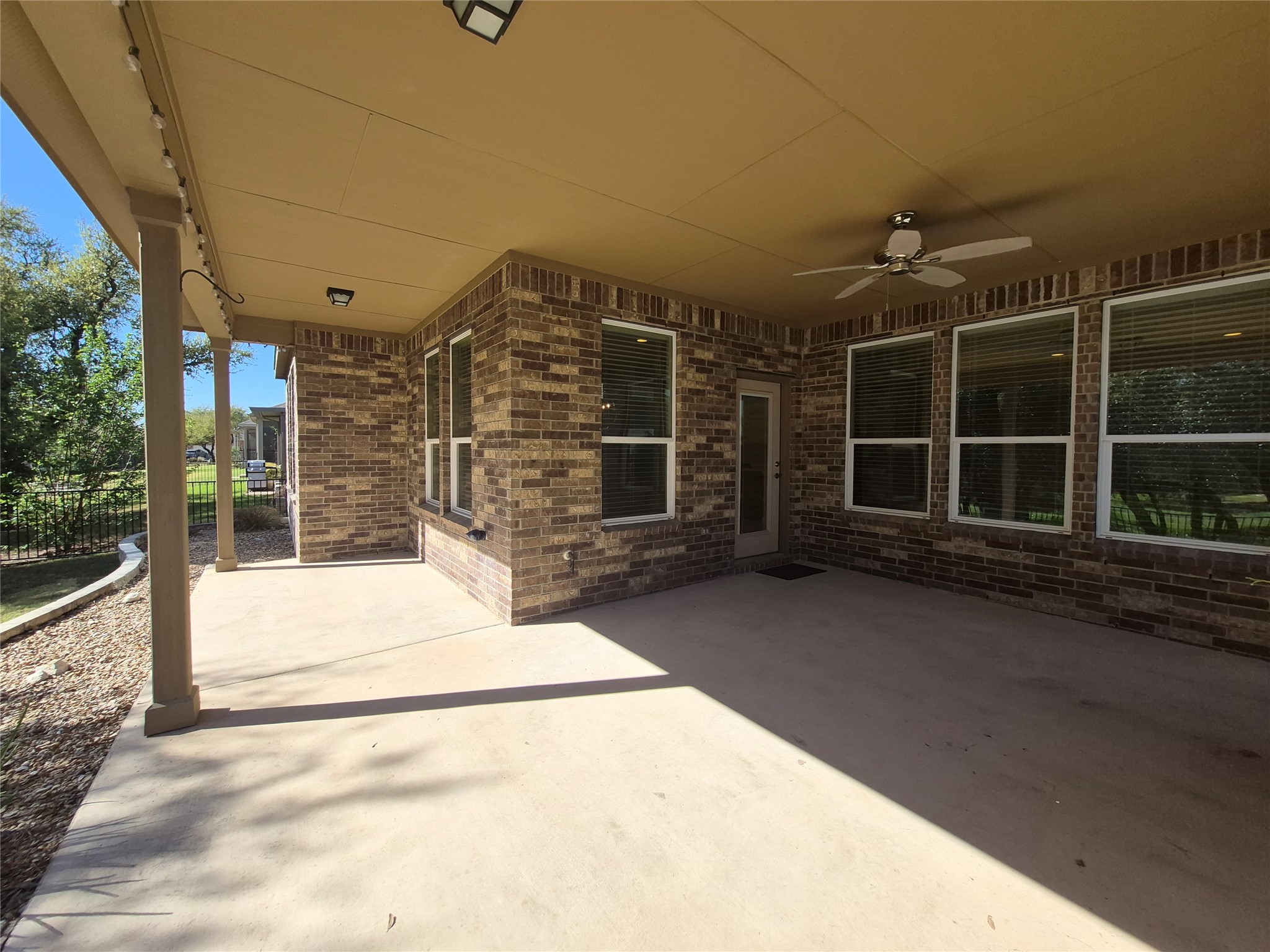 108 Calhoun Lane Georgetown, TX 78633 - Photo 21 of 27 View of patio with ceiling fan