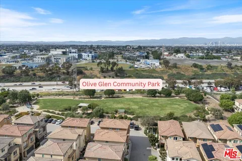 a view of a building with a street
