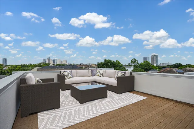 a patio view with patio