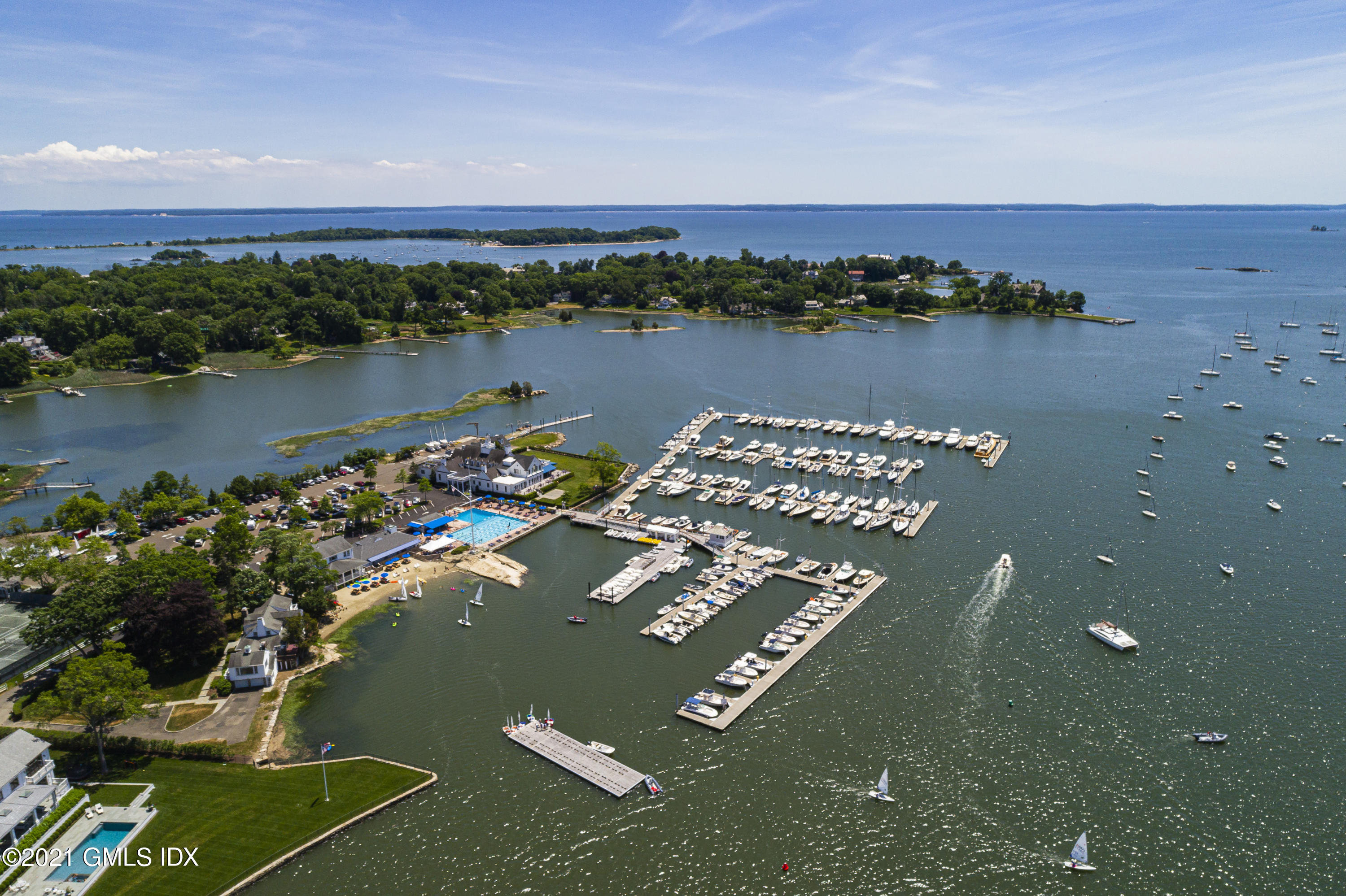 5 Gilliam Lane Riverside, CT 06878 - Photo 42 of 46 a view of a lake with houses