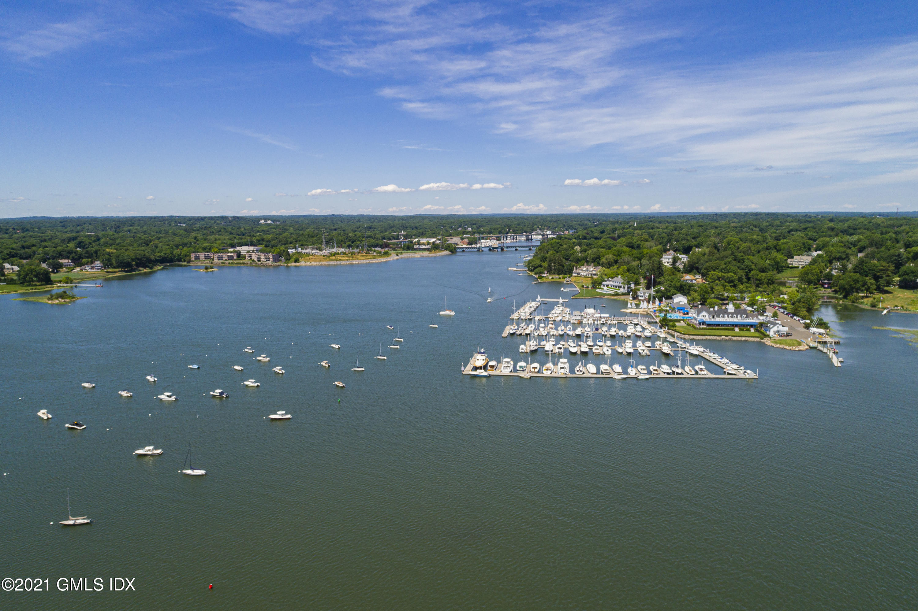 5 Gilliam Lane Riverside, CT 06878 - Photo 43 of 46 a view of a lake with a city
